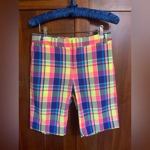 Polo Golf Ralph Lauren Neon Plaid Shorts